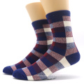 Mens Rhombus Pattern Fashion Socks Business Casual Warm Socks Winter Autumn Sock